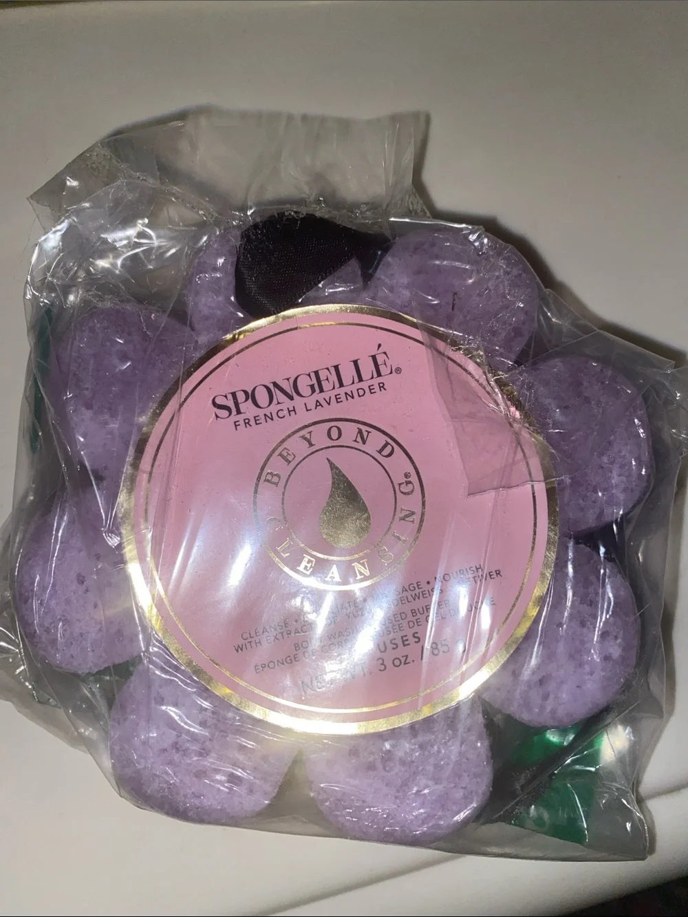 Spongelle French Lavender Bath Blossom - Lavender Purple